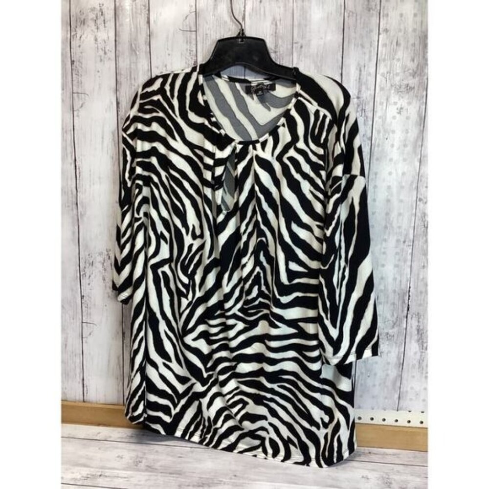 Acubi mermaidcore fairycore Grateful Women Zebra Print Long Sleeve 3X